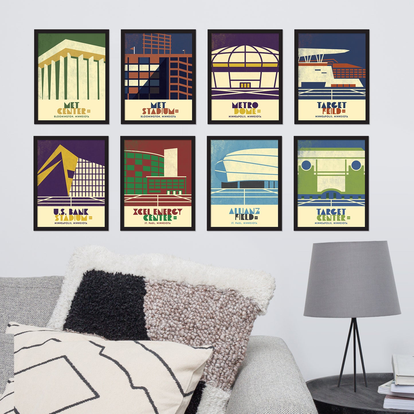 Metrodome, Minimalist Vintage Colors