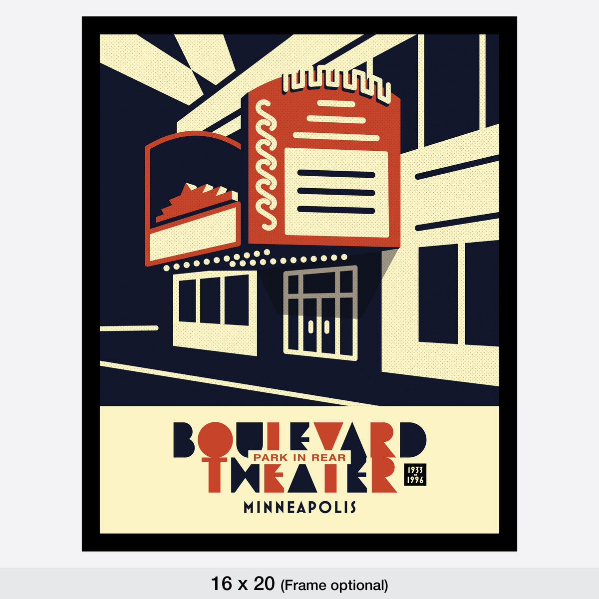 Boulevard Theater, Minneapolis, Minnesota, Minimalist Art