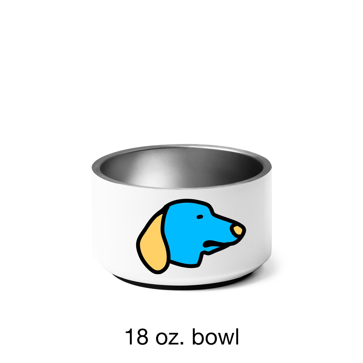Pop-Art Dachshund, with Custom Name, Bowl