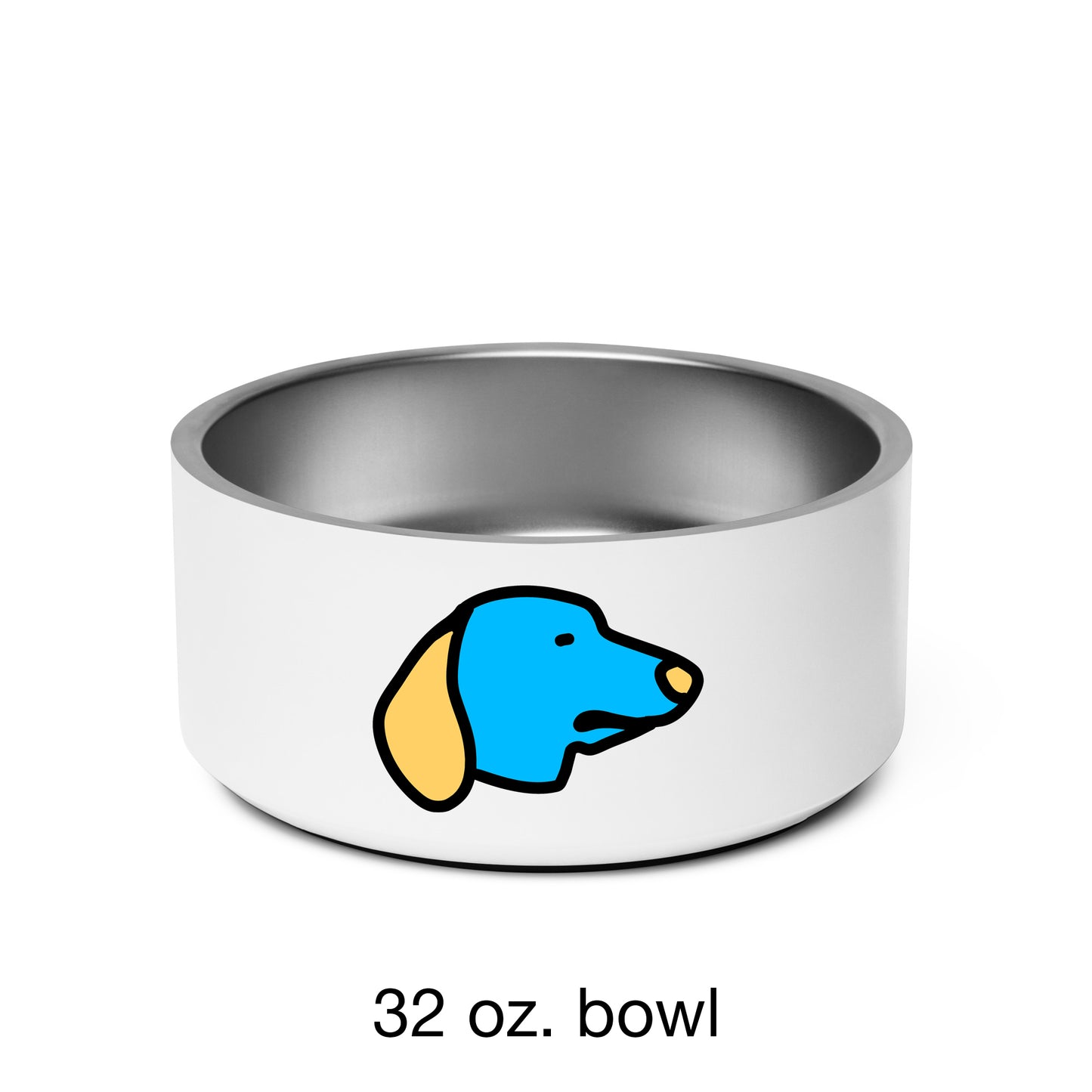 Pop-Art Dachshund, with Custom Name, Bowl