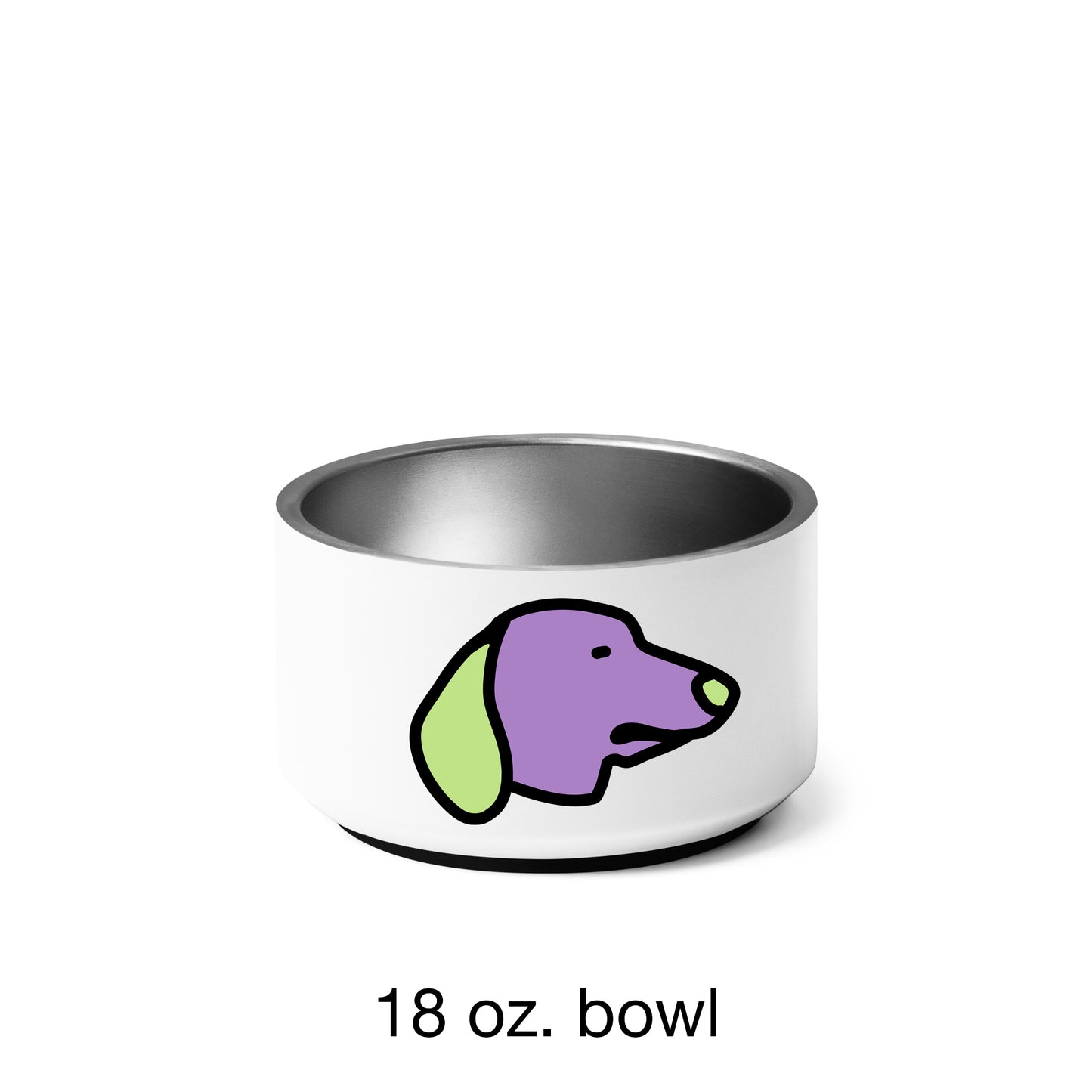 Pop-Art Dachshund, with Custom Name, Bowl
