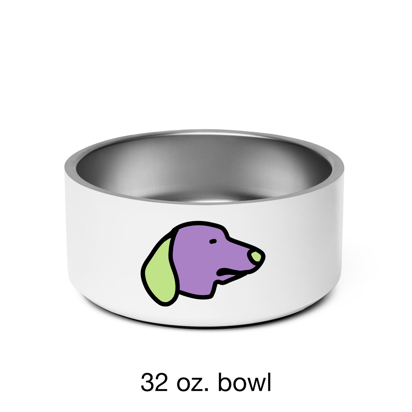 Pop-Art Dachshund, with Custom Name, Bowl