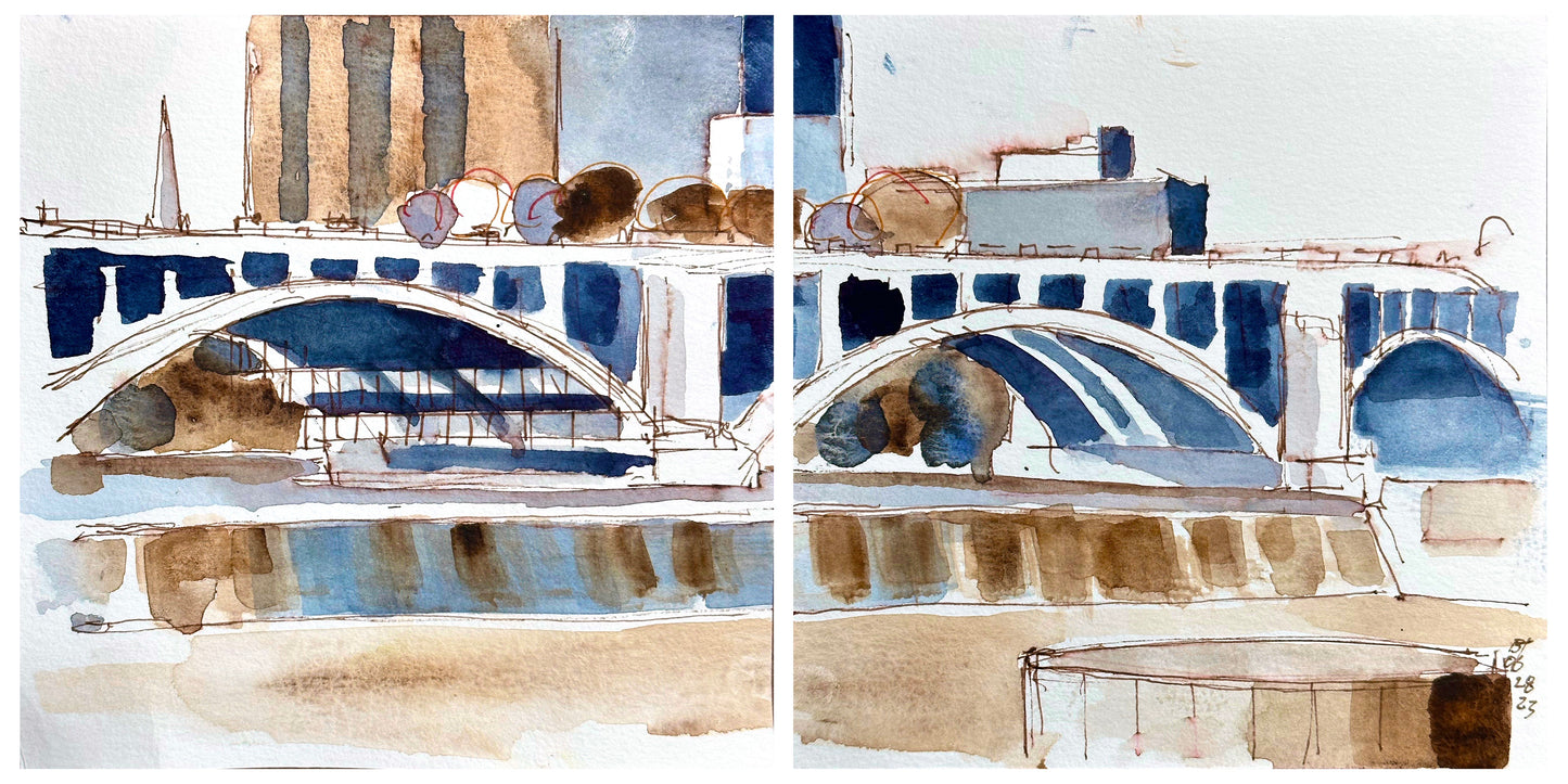 Third Avenue Bridge (Duo, Diptych), 06.28.23