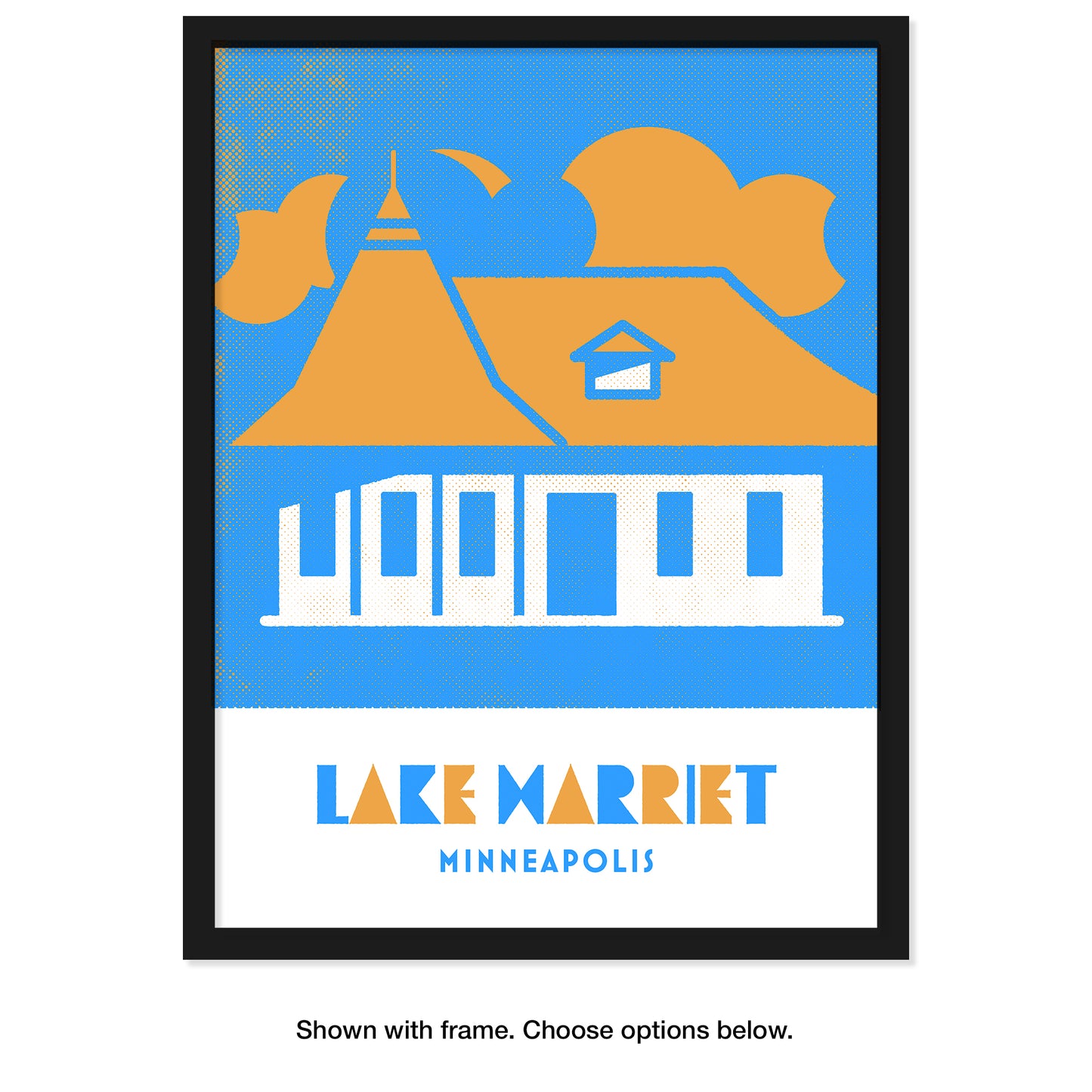 Lake Harriet, Minneapolis, Minnesota, Minimalist Art, Poster Print