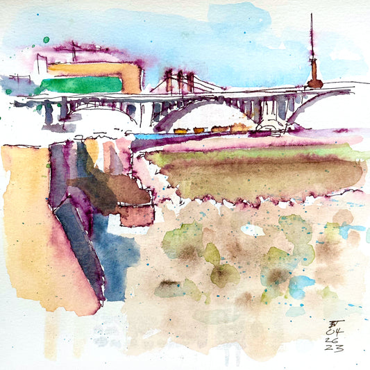St. Anthony Falls (8x8), 04.26.23