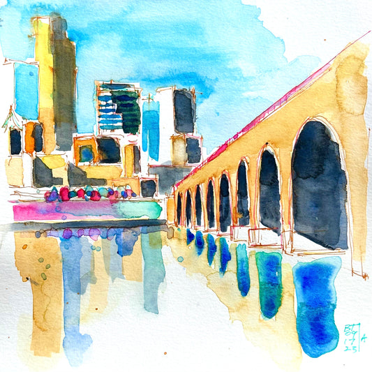 Stone Arch Bridge and Minneapolis, 09.17.23 (A)