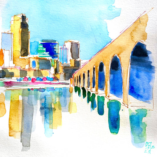 Stone Arch Bridge and Minneapolis, 09.17.23 (B)