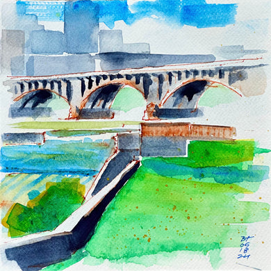 Third Avenue Bridge and Falls, Minneapolis, 05.18.24