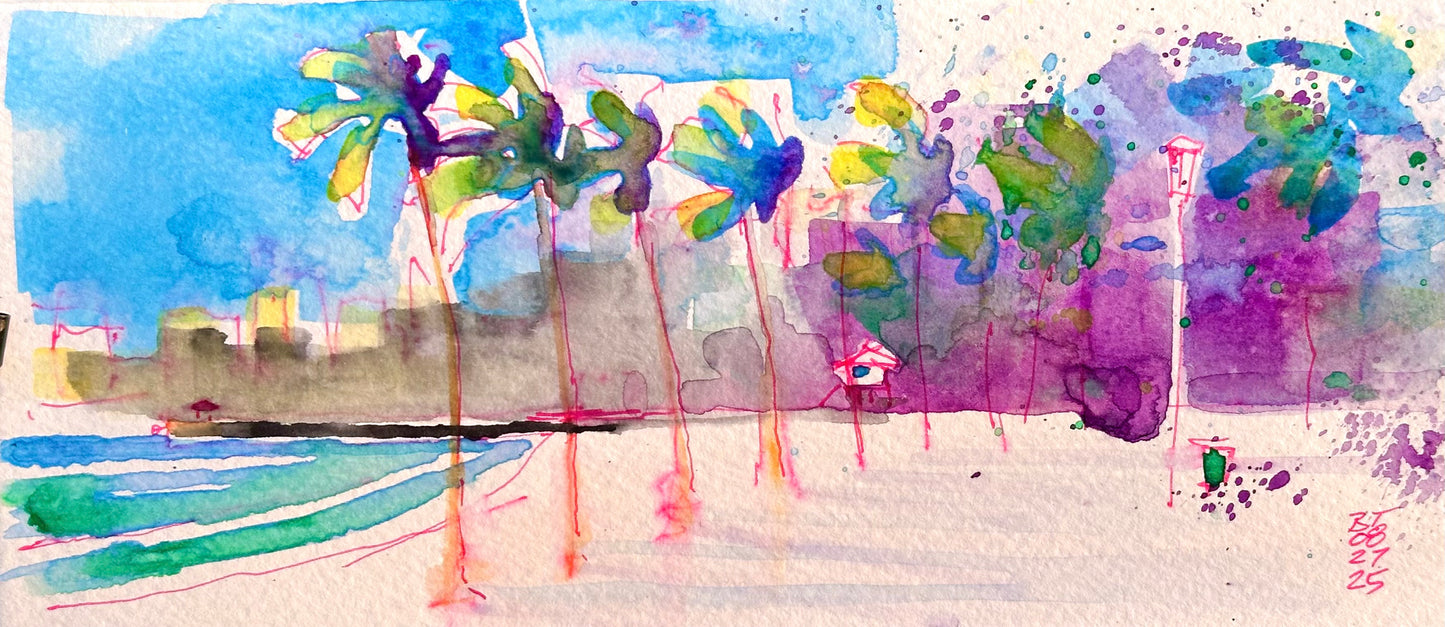 Queen's Beach, Waikiki Backdrop, 08.27.25