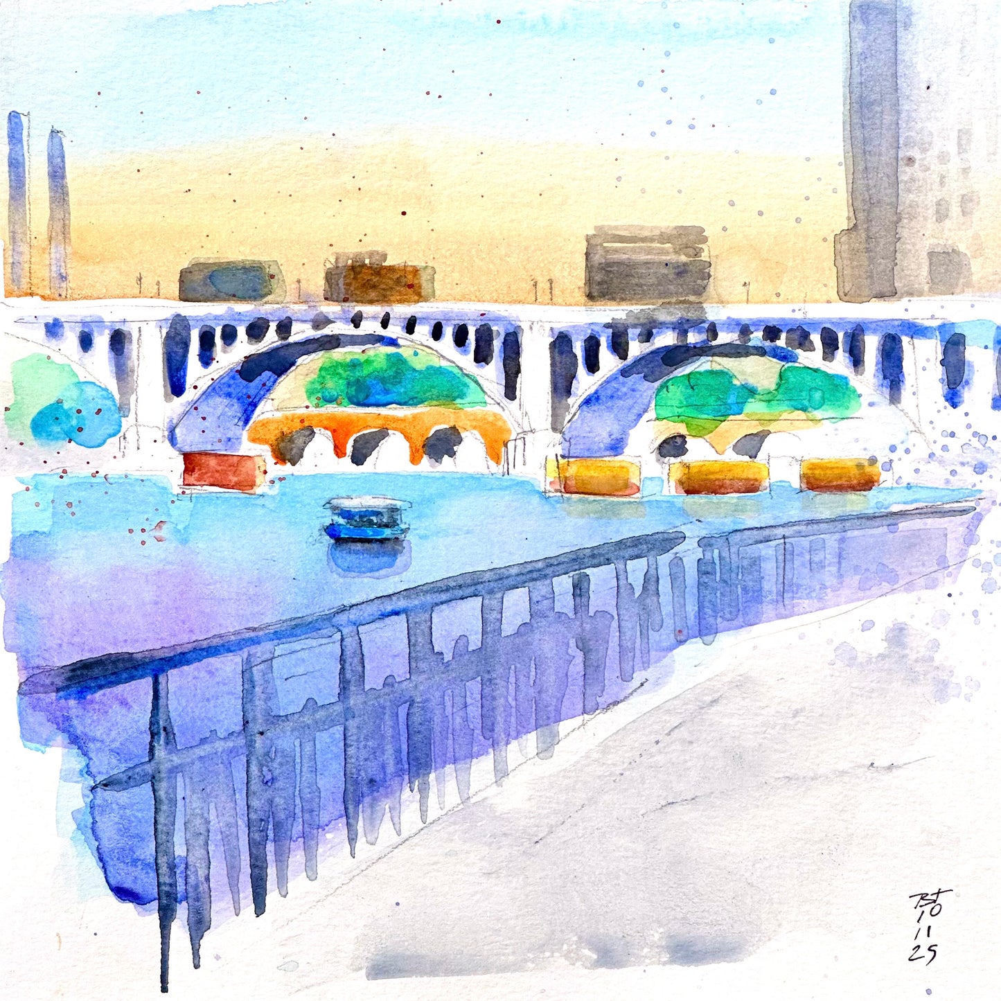 Bridges and Water Taxi, Minneapolis, 10.11.25