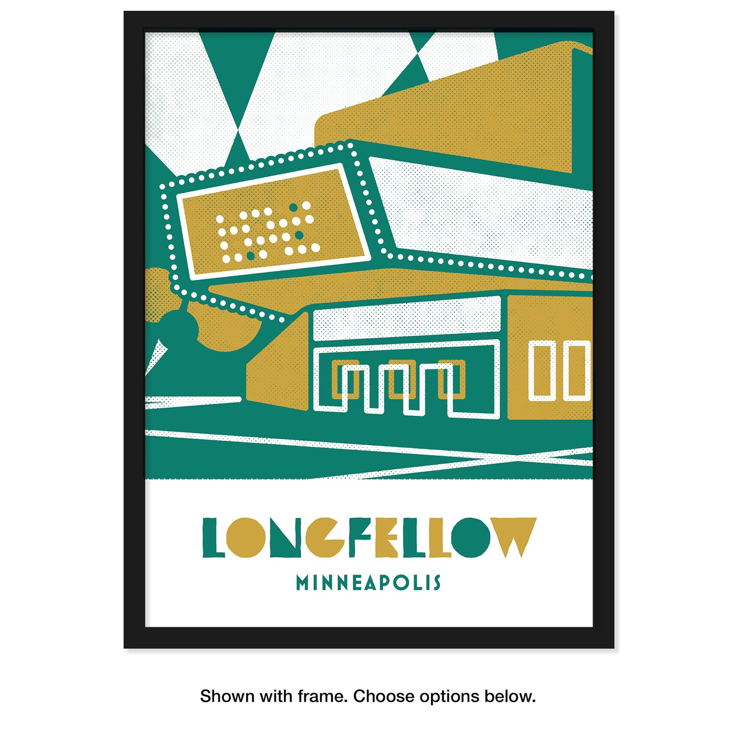 Longfellow, Minneapolis, Minimalist Art, Poster Print
