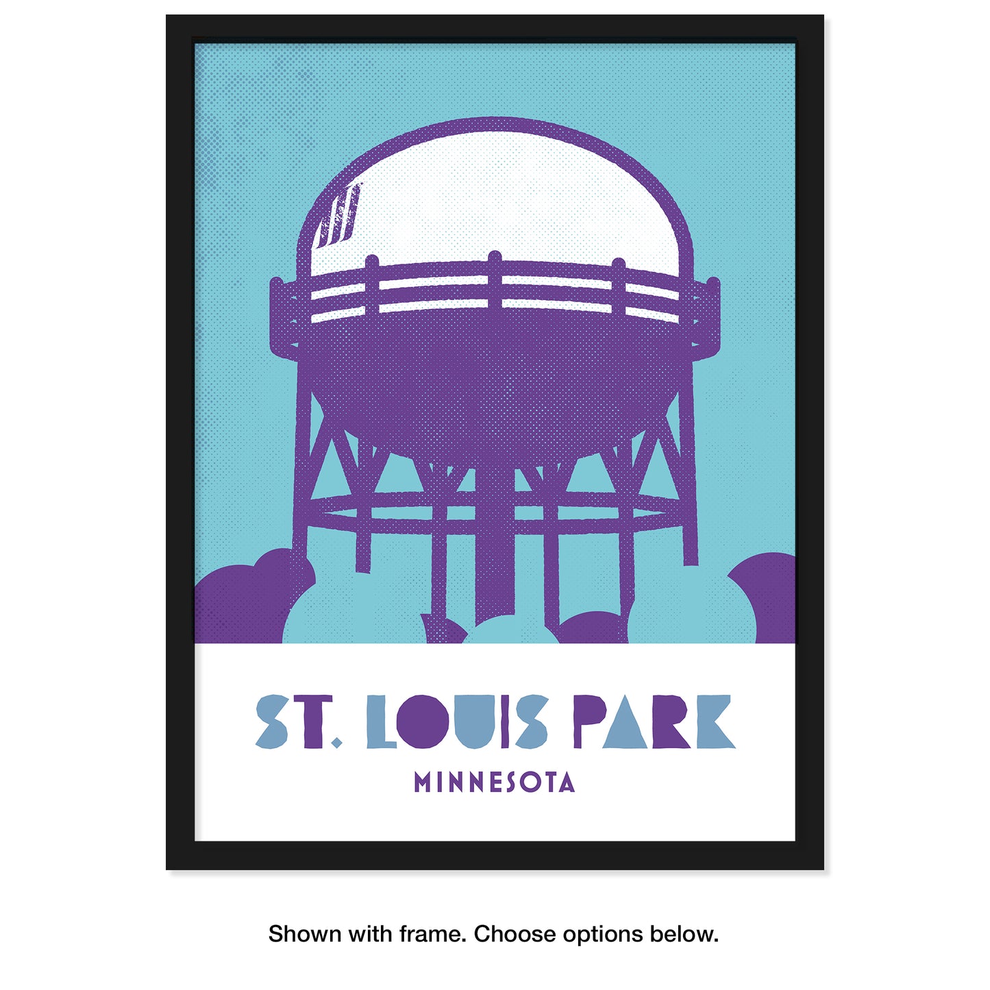 St. Louis Park, Minnesota, Minimalist Art, Poster Print