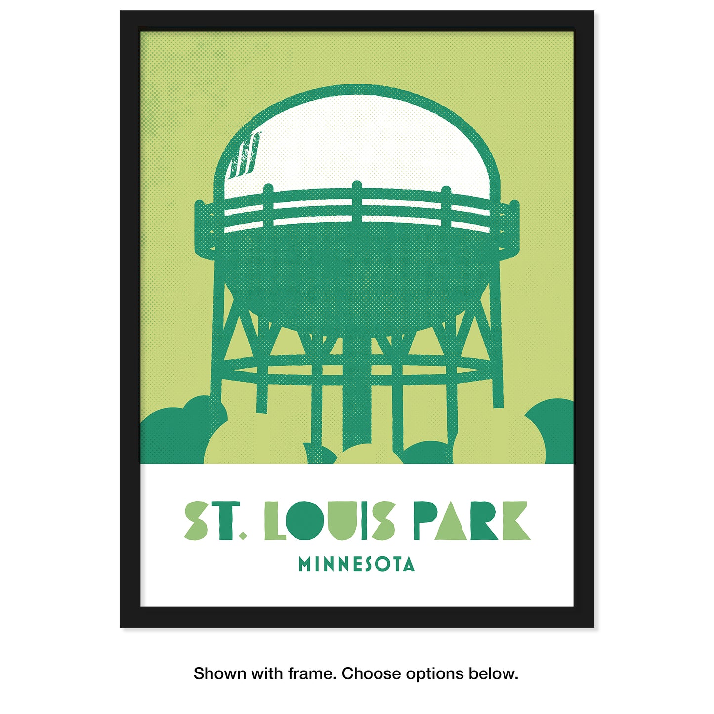 St. Louis Park, Minnesota, Minimalist Art, Poster Print