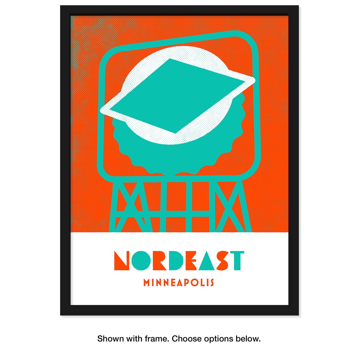 Nordeast, Minneapolis, Minnesota, Minimalist Art, Poster Print
