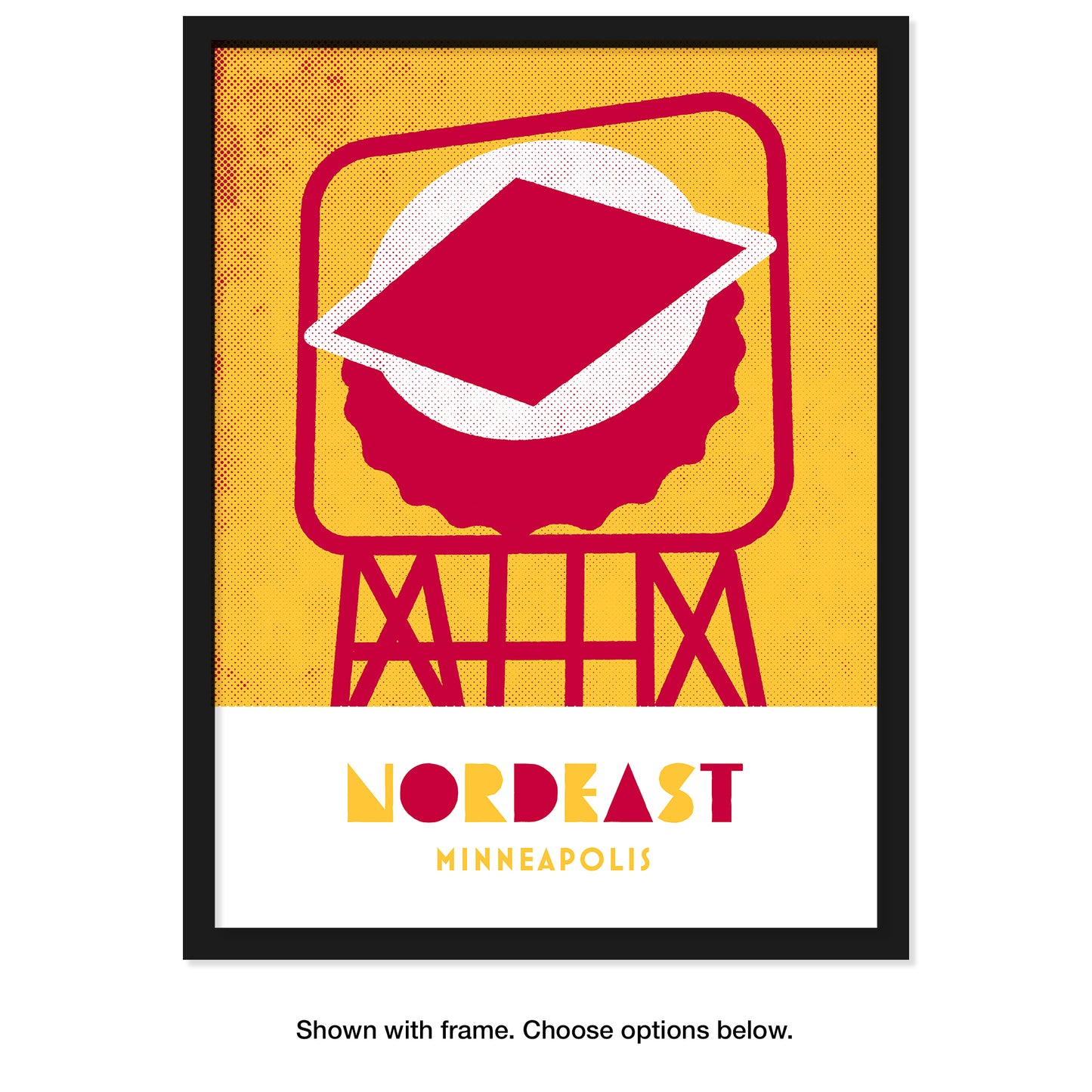 Nordeast, Minneapolis, Minnesota, Minimalist Art, Poster Print