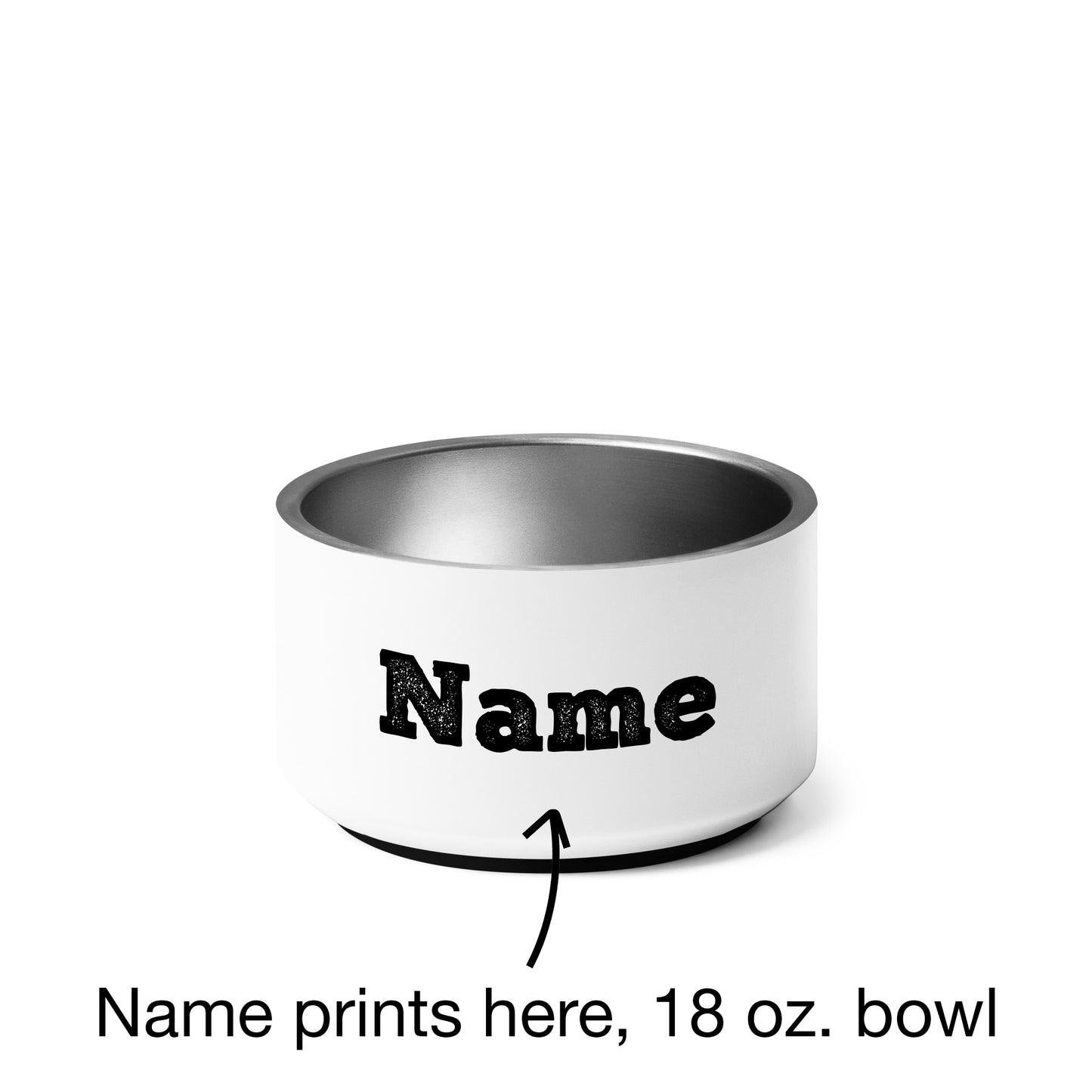 Pop-Art Bull Terrier, with Custom Name, Bowl