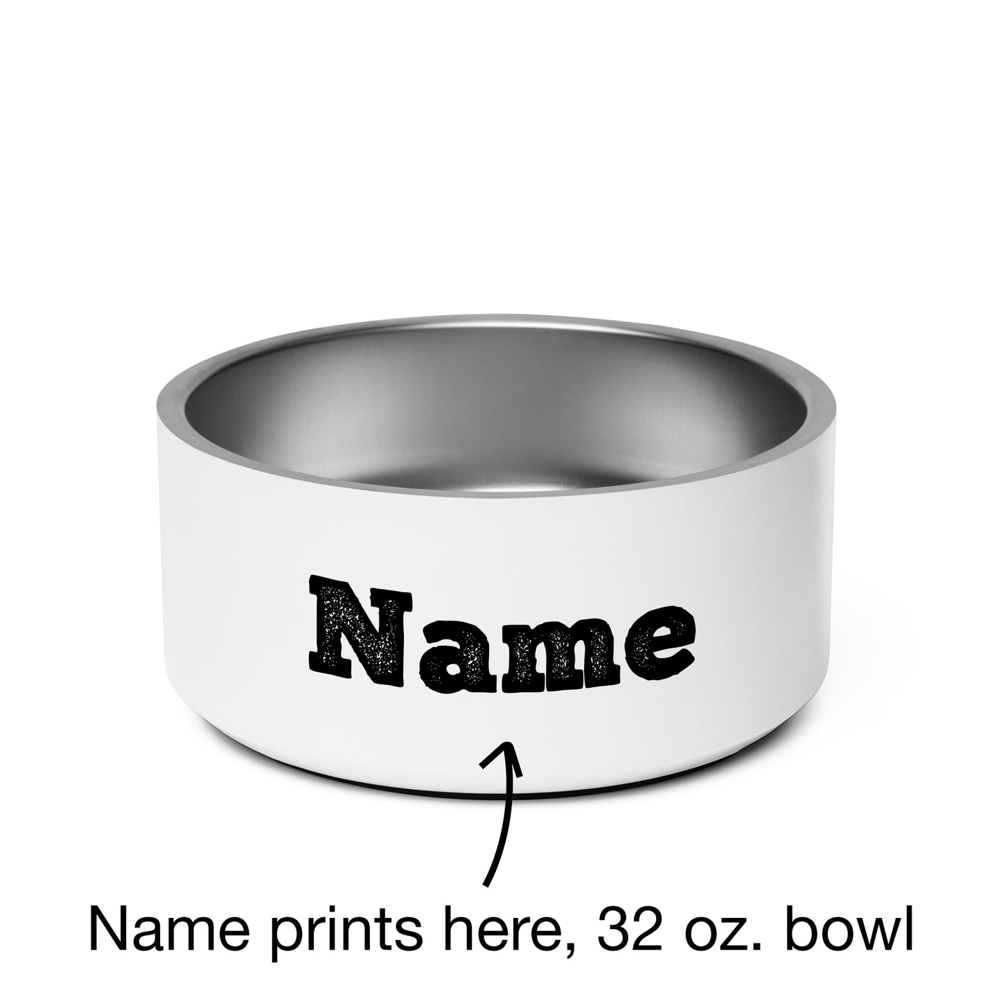 Pop-Art Bull Terrier, with Custom Name, Bowl