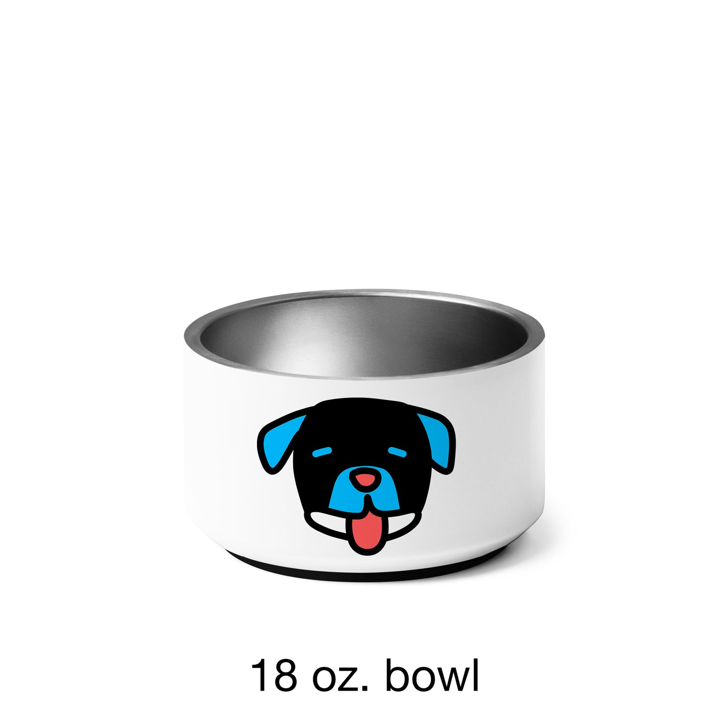 Pop-Art Pitbul, with Custom Name, Bowl