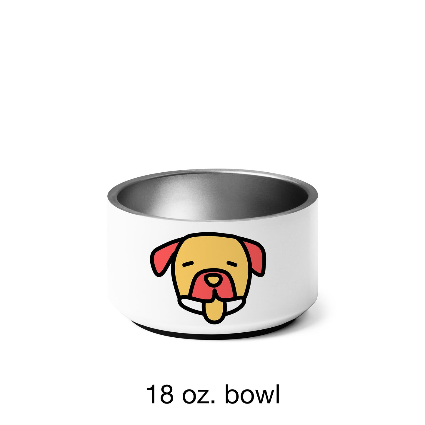 Pop-Art Pitbul, with Custom Name, Bowl
