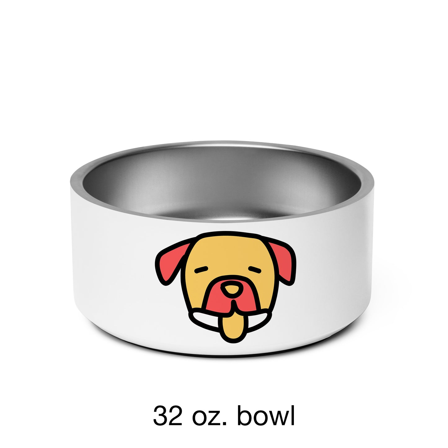Pop-Art Pitbul, with Custom Name, Bowl