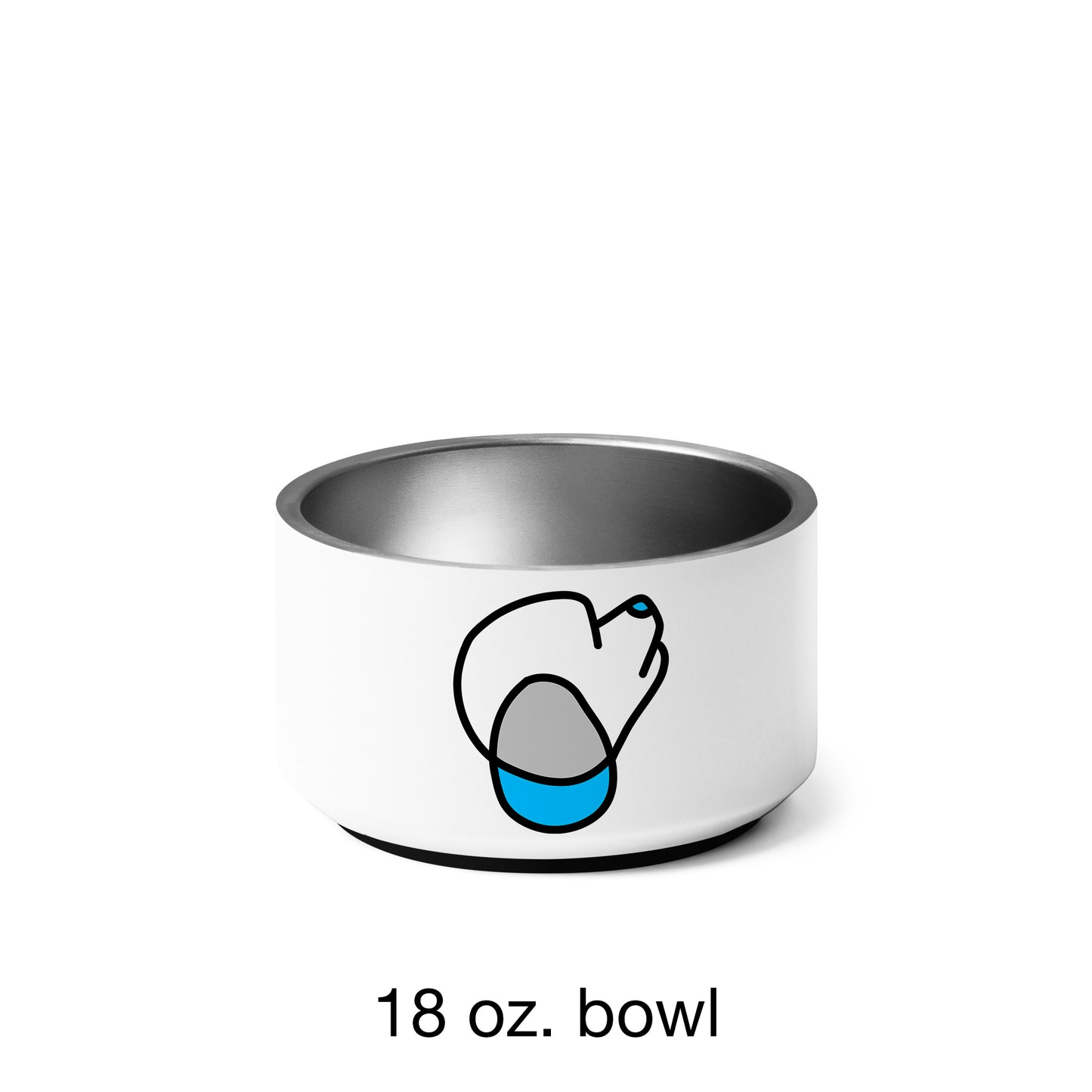 Pop-Art Poodle, with Custom Name, Bowl