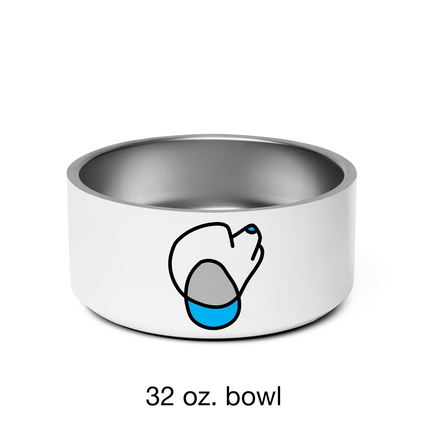 Pop-Art Poodle, with Custom Name, Bowl