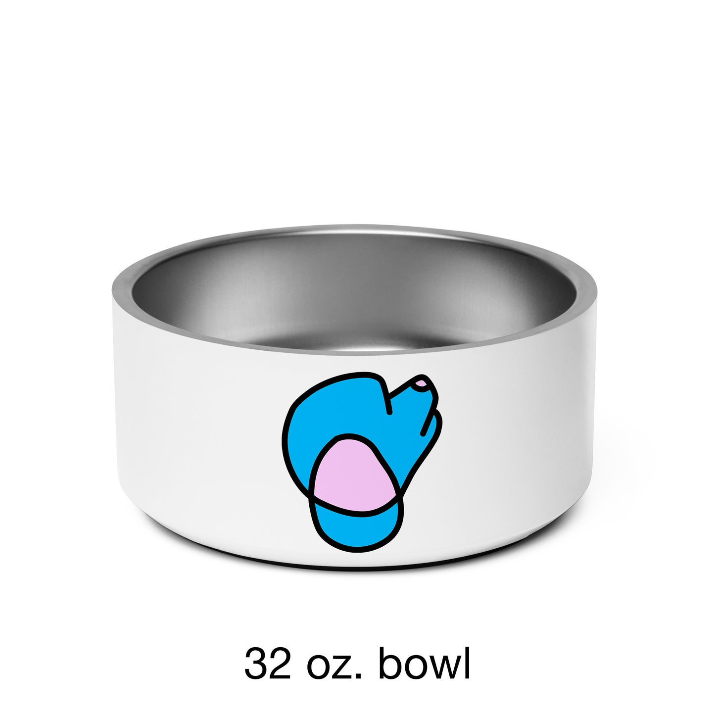 Pop-Art Poodle, with Custom Name, Bowl