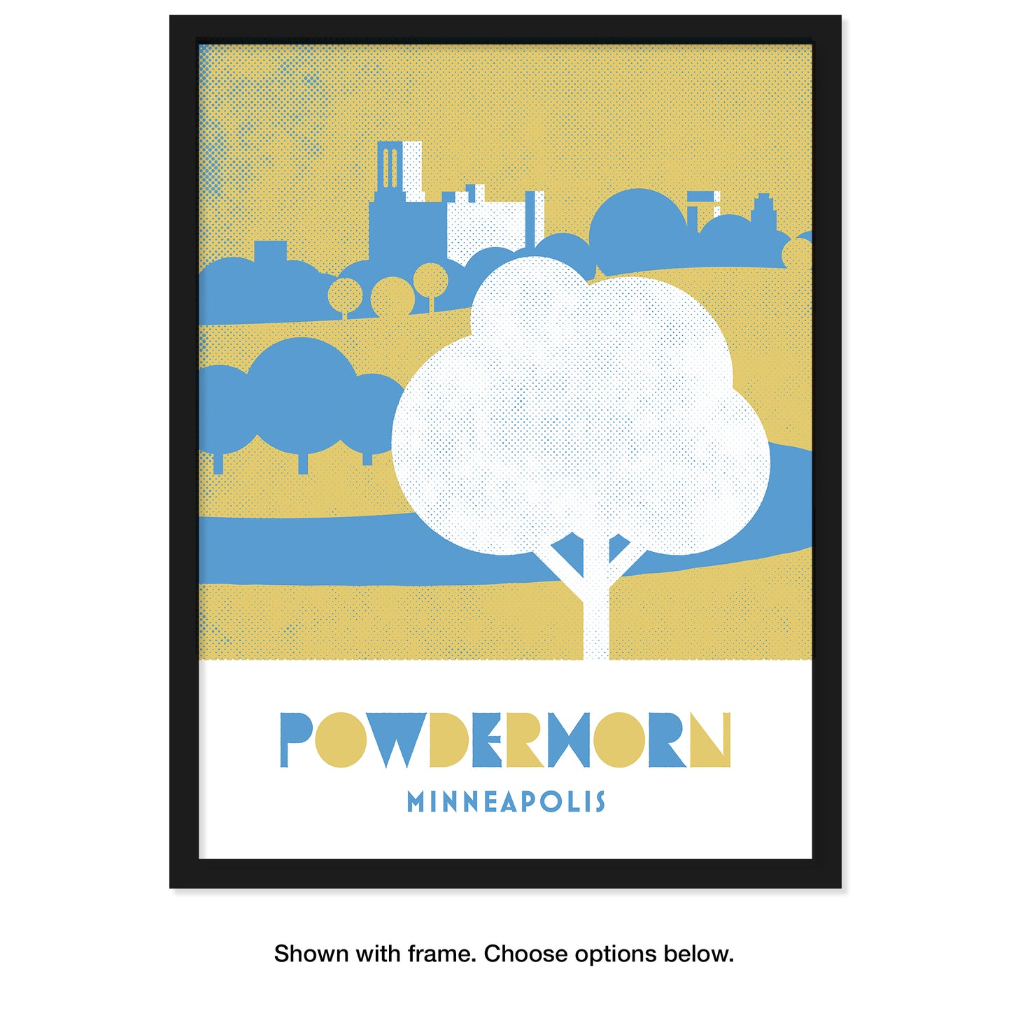 Powderhorn Park, Minneapolis, Minnesota, Minimalist Art, Poster Print
