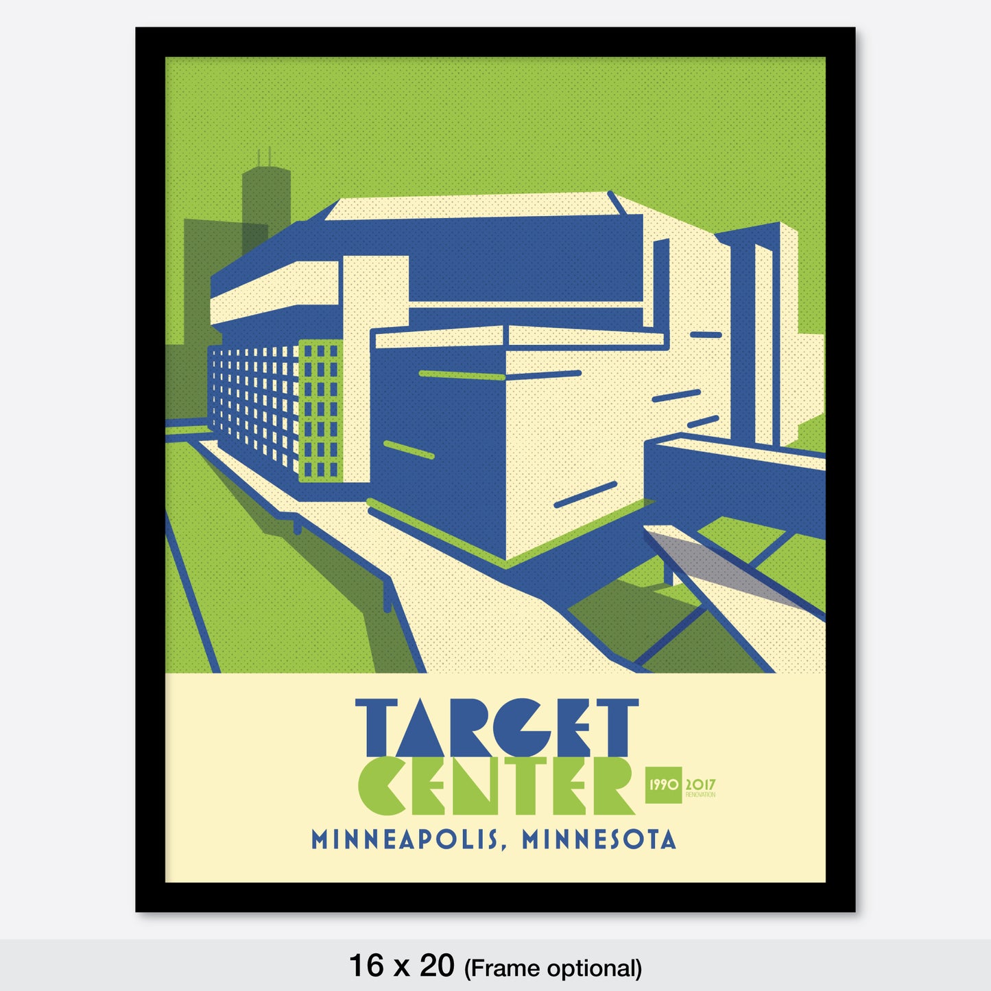 Target Center Back View, Minneapolis, Minimalist Art