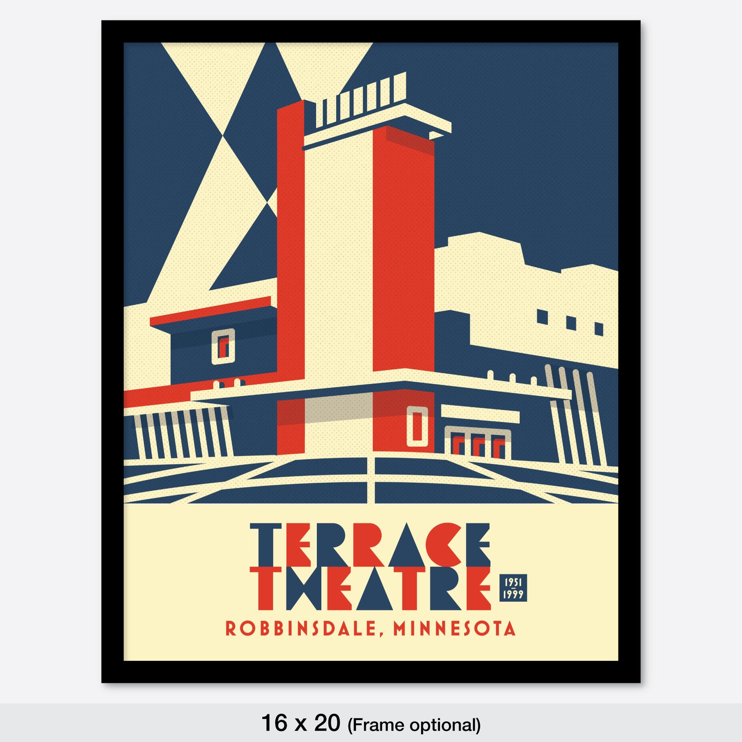 The Terrace Theatre, Robbinsdale, Minnesota, Minimalist Art