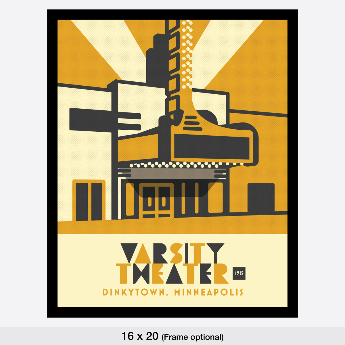 Varsity Theater, Dinkytown, Minneapolis, Minnesota, Minimalist Art