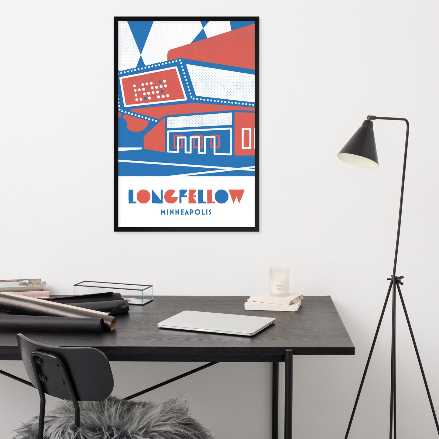 Longfellow, Minneapolis, Minimalist Art, Poster Print