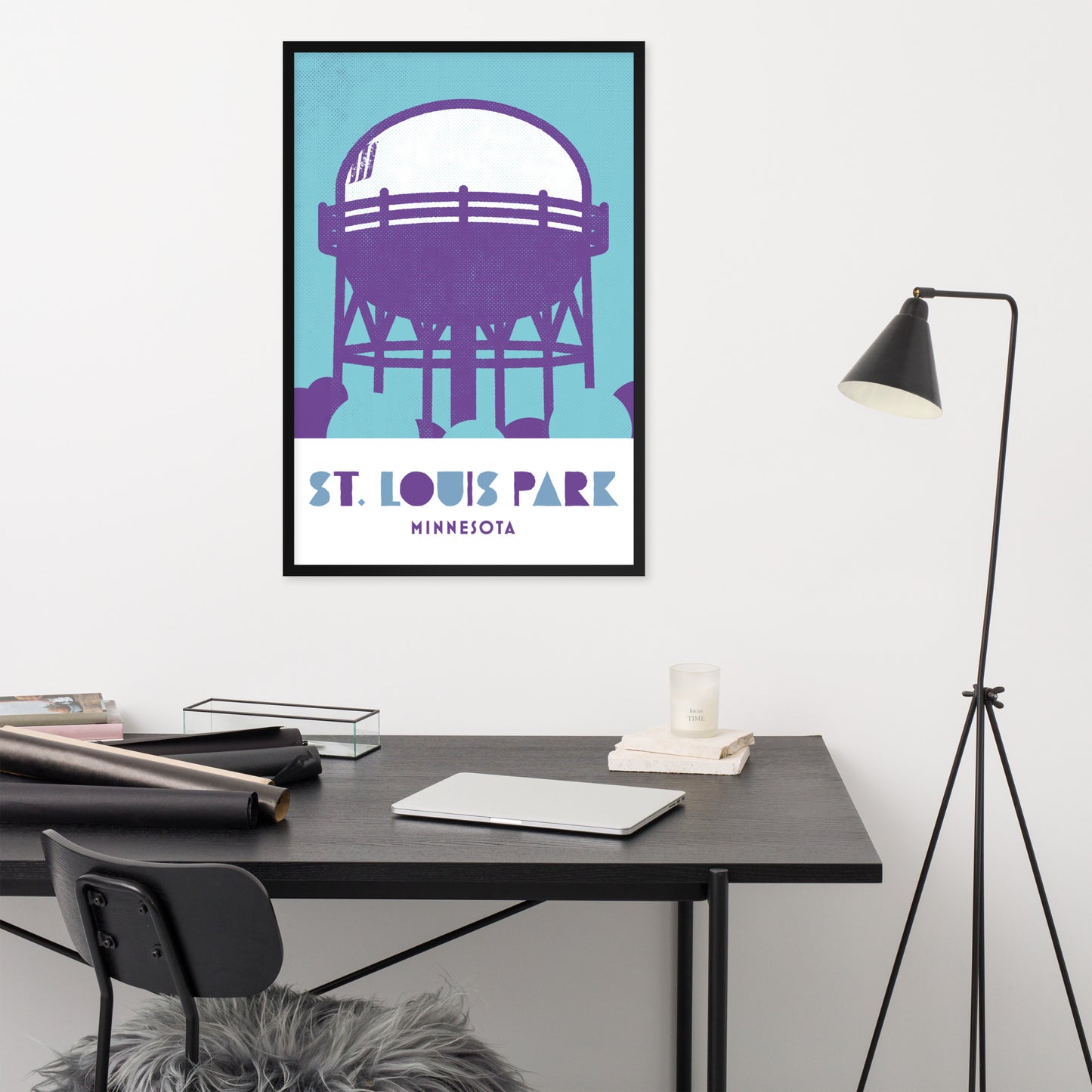 St. Louis Park, Minnesota, Minimalist Art, Poster Print