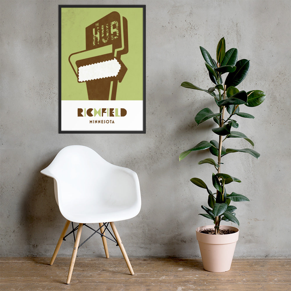 Richfield, Minneapolis, Minnesota, Minimalist Art, Poster Print