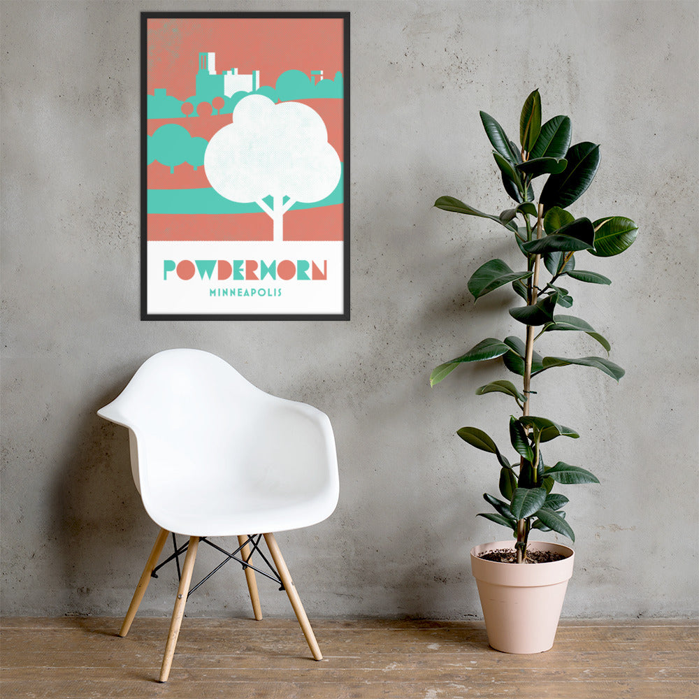 Powderhorn Park, Minneapolis, Minnesota, Minimalist Art, Poster Print