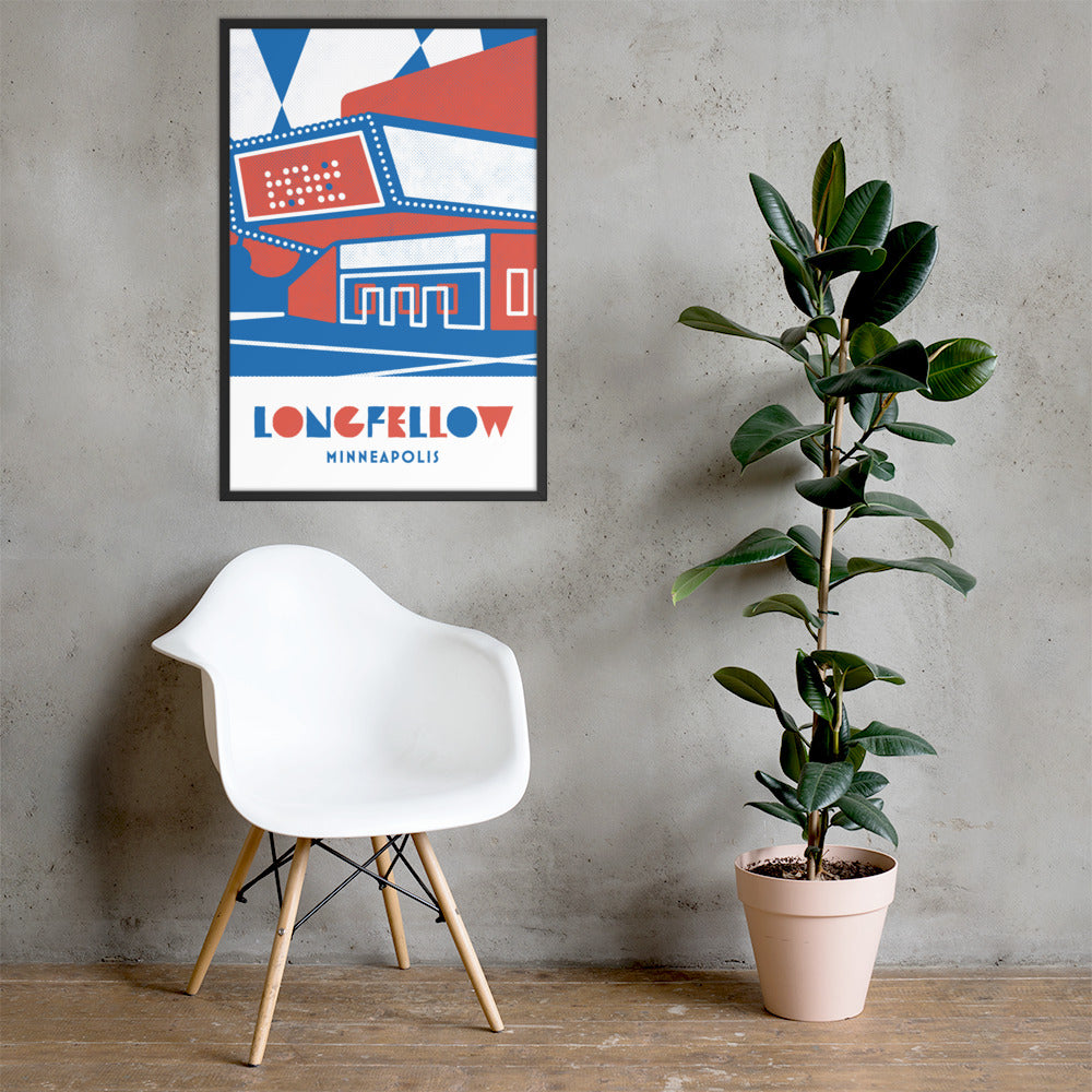 Longfellow, Minneapolis, Minimalist Art, Poster Print