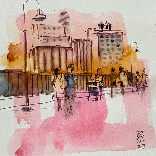 Pedestrians on Stone Arch, 07.01.23