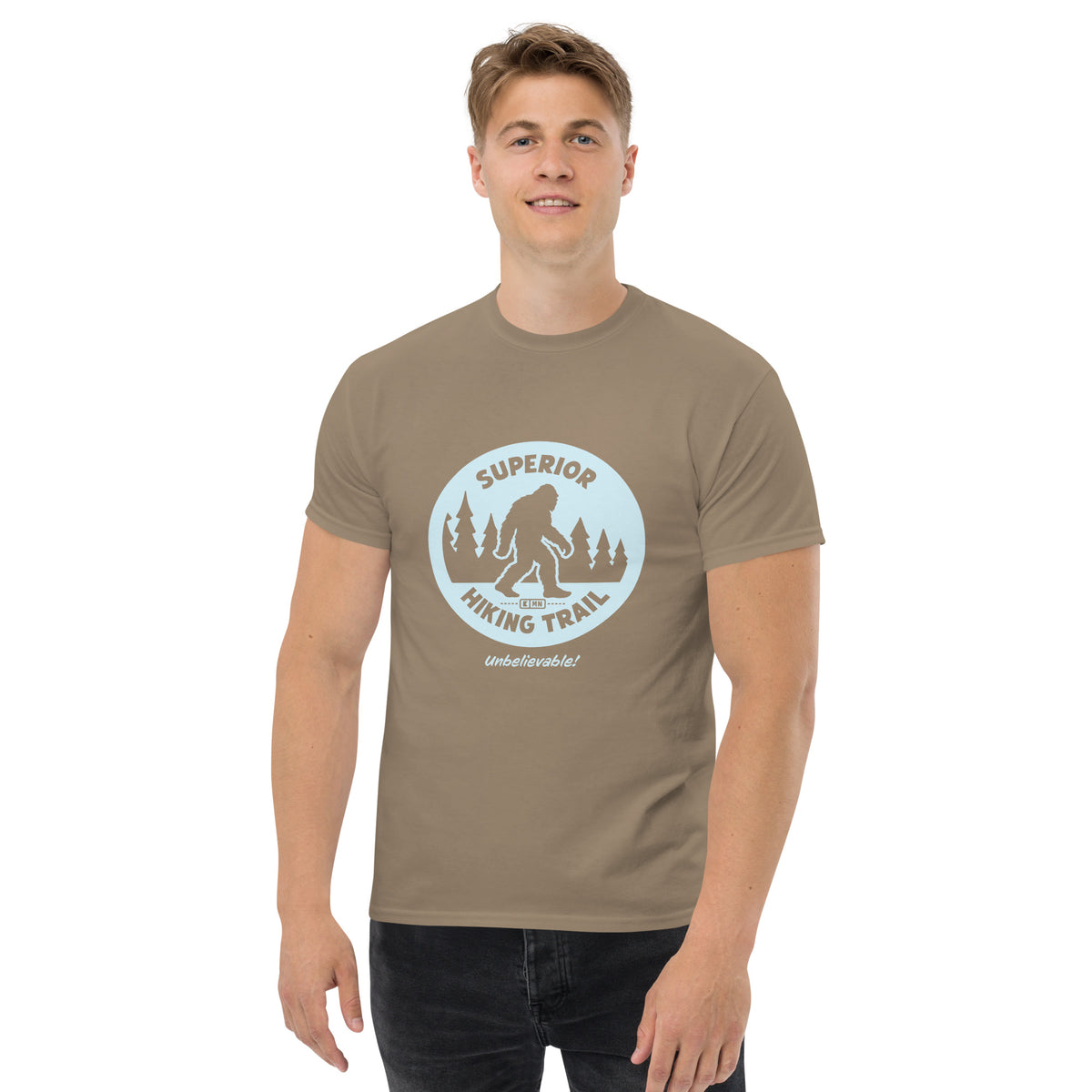 Bigfoot on the Superior Hiking Trail! Standard Quality Unisex T-shirt