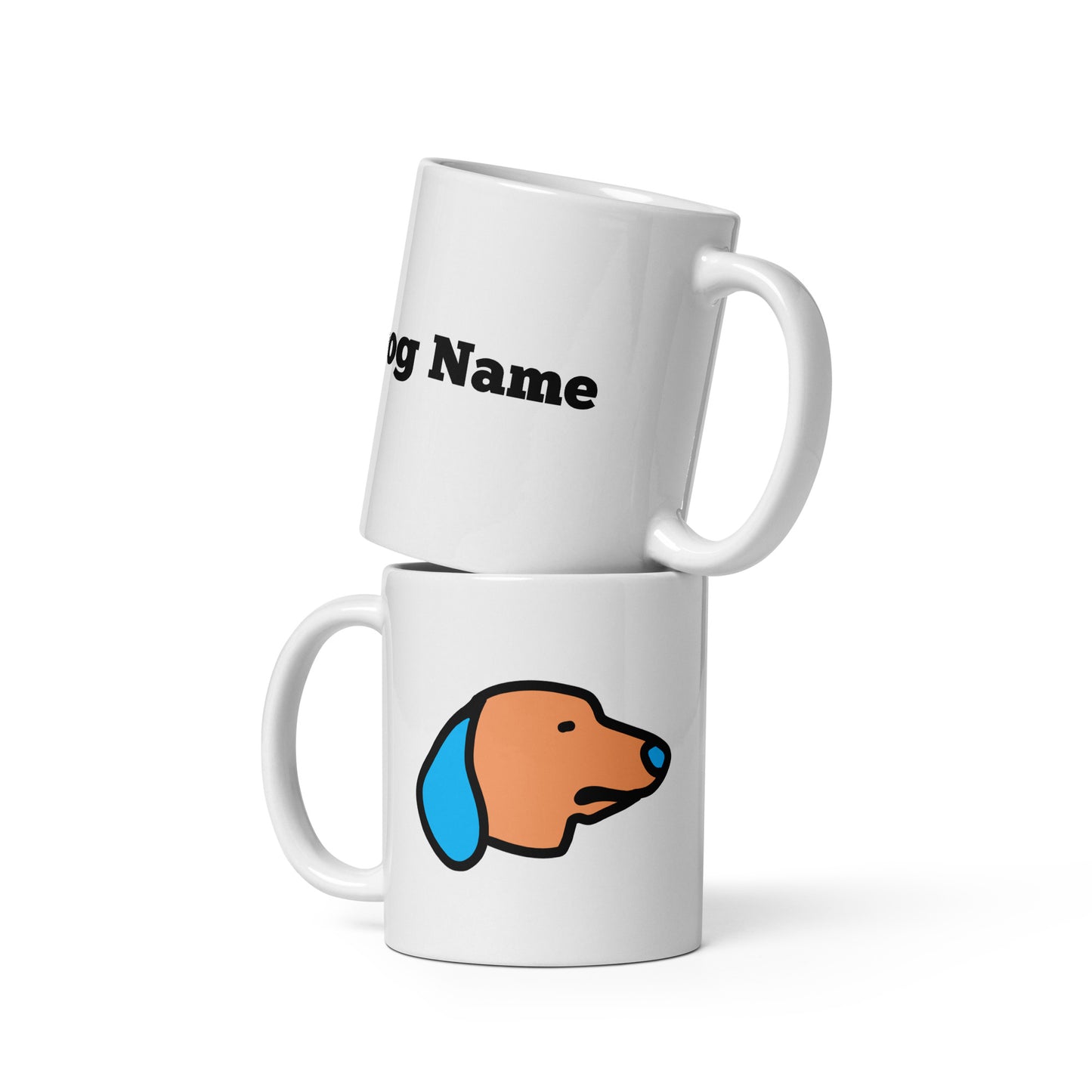 Pop-Art Dachshund, with Custom Name, Coffee Mug