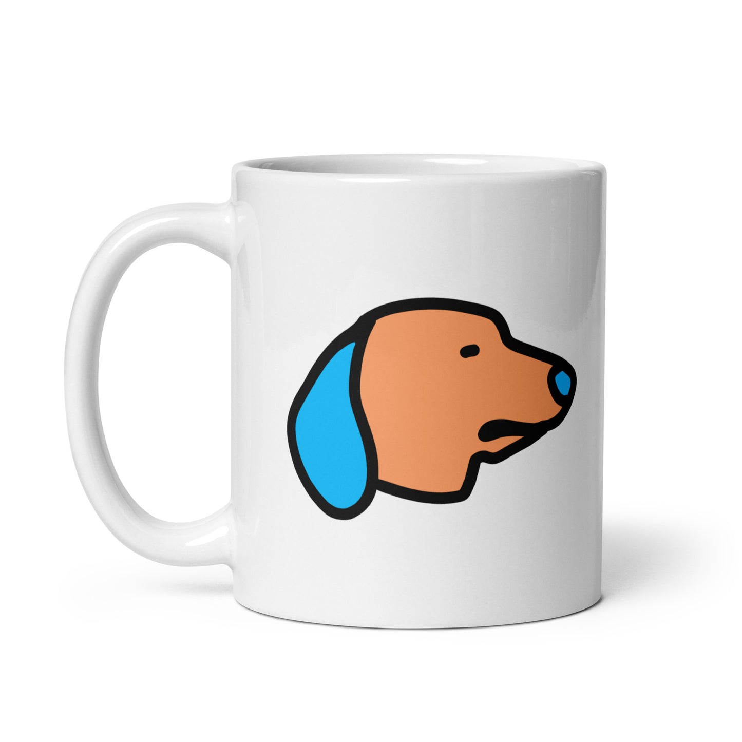 Pop-Art Dachshund, with Custom Name, Coffee Mug