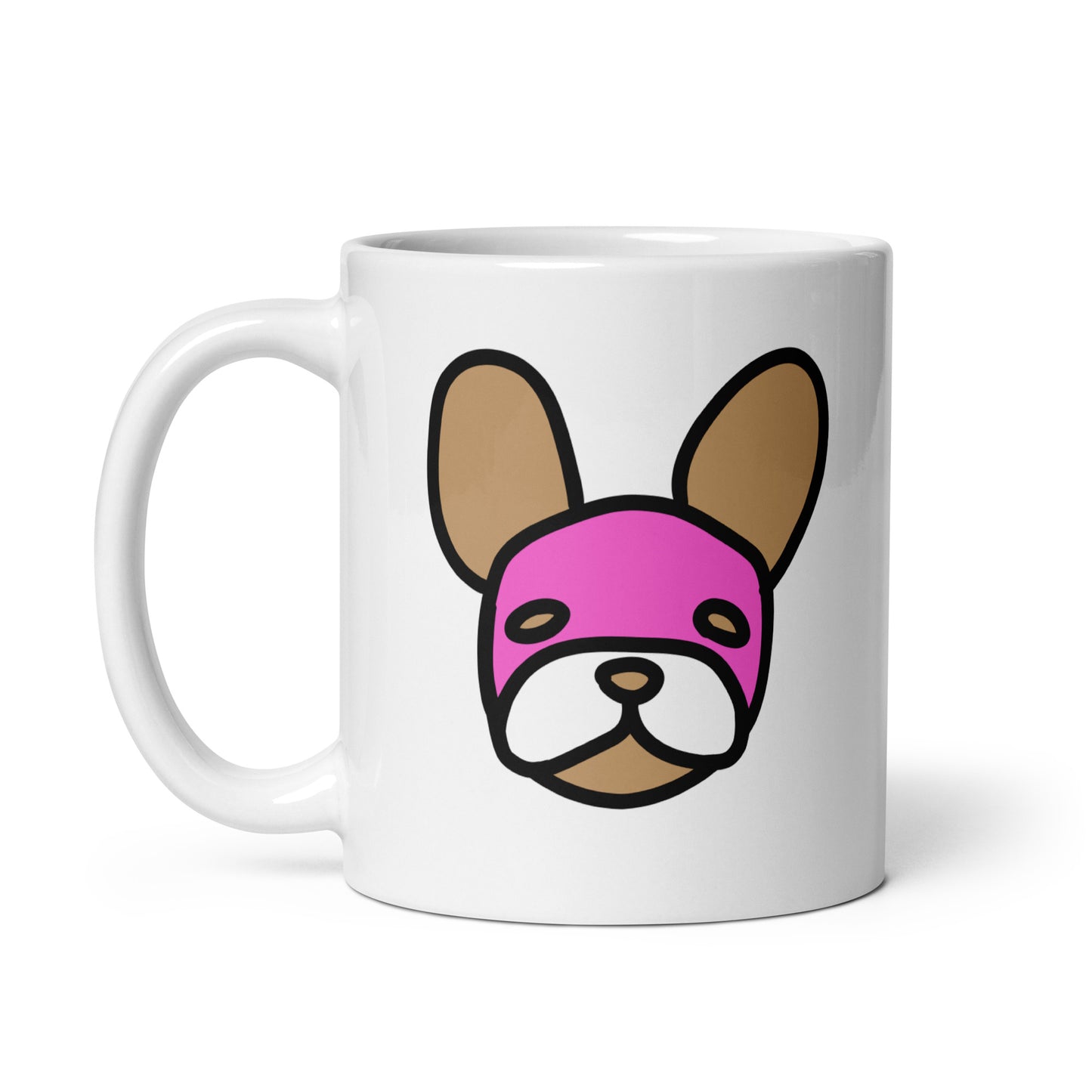 Pop-Art French Bulldog, with Custom Name, Coffee Mug