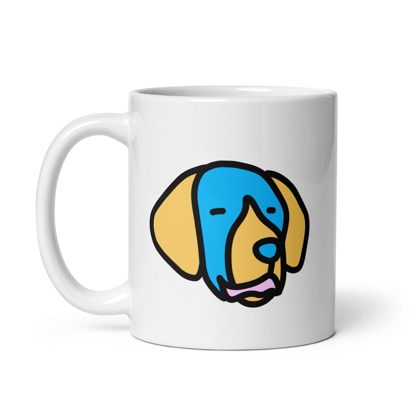 Pop-Art Golden Retriever, with Custom Name, Coffee Mug