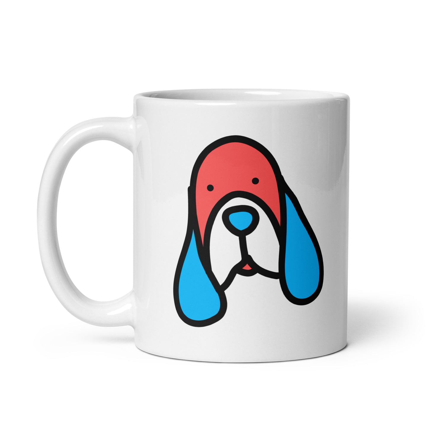 Pop-Art Hound Dog, with Custom Name, Coffee Mug