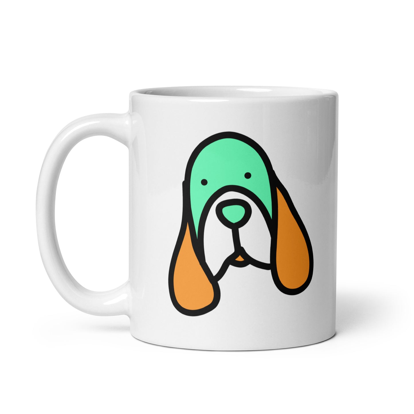Pop-Art Hound Dog, with Custom Name, Coffee Mug