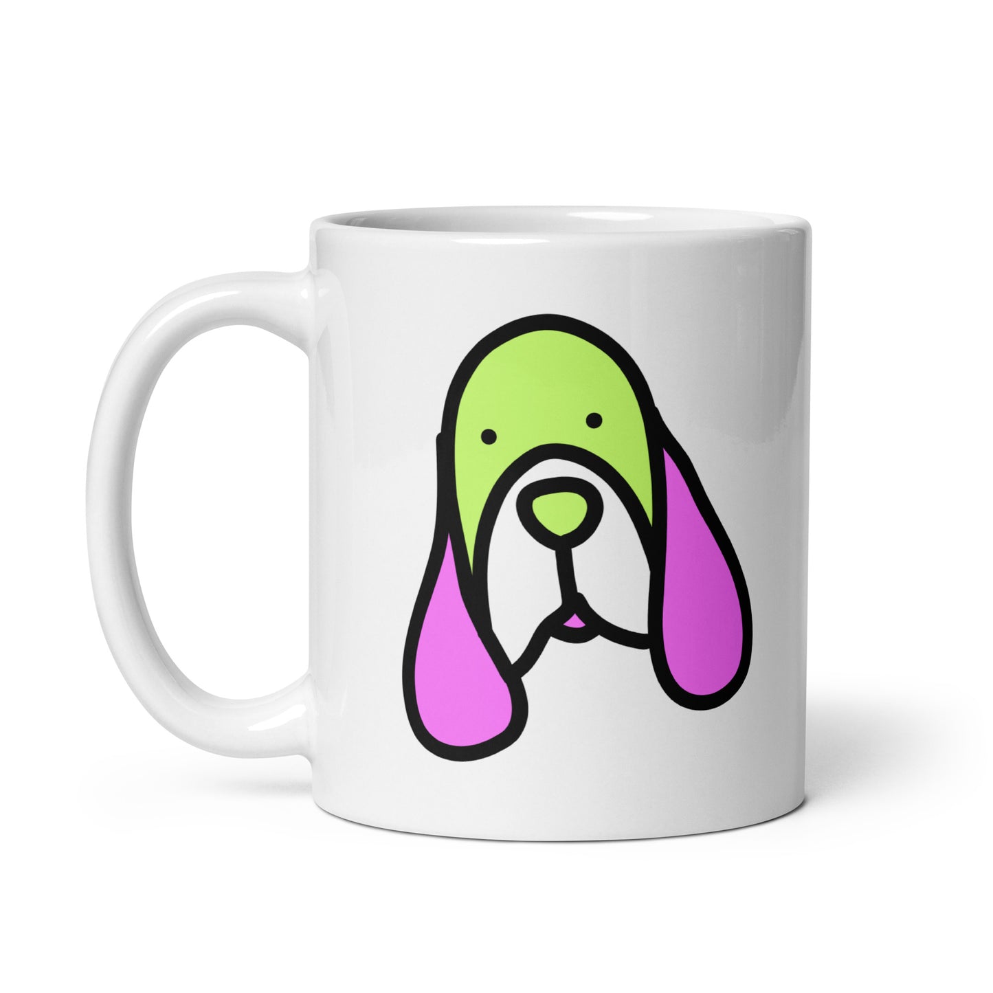 Pop-Art Hound Dog, with Custom Name, Coffee Mug