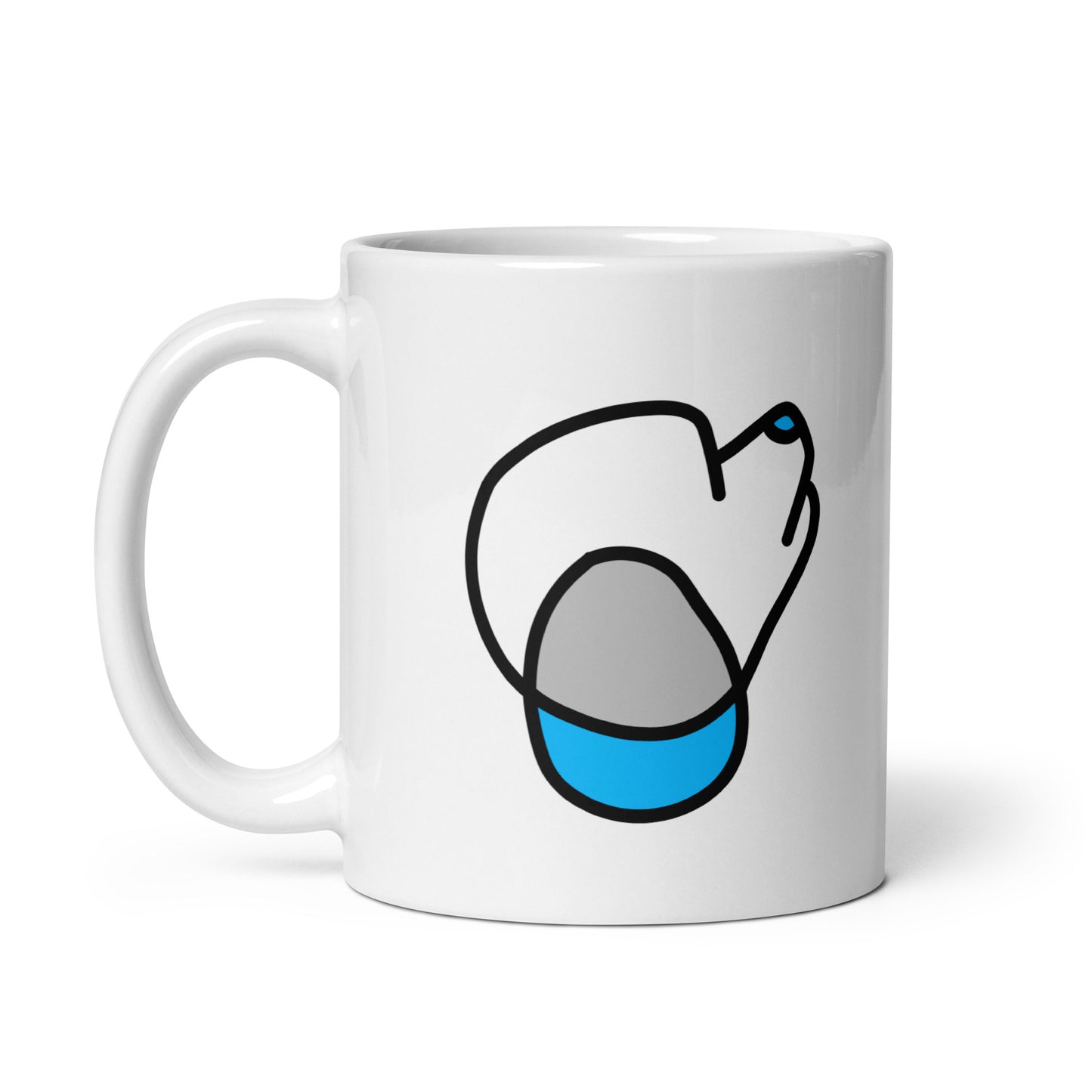 Pop-Art Poodle, with Custom Name, Coffee Mug