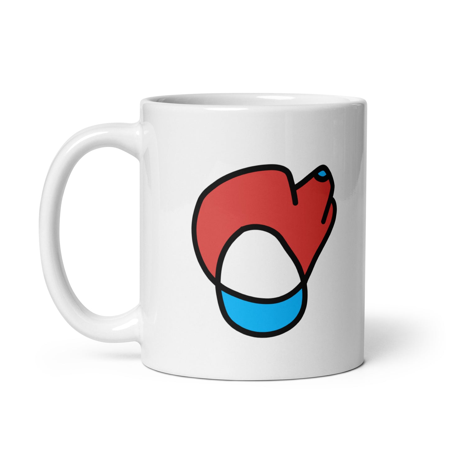 Pop-Art Poodle, with Custom Name, Coffee Mug