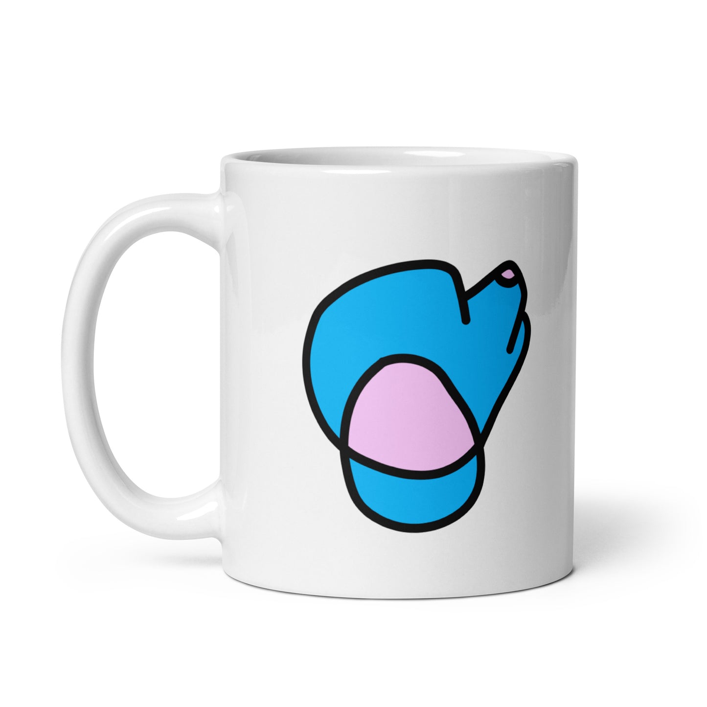 Pop-Art Poodle, with Custom Name, Coffee Mug