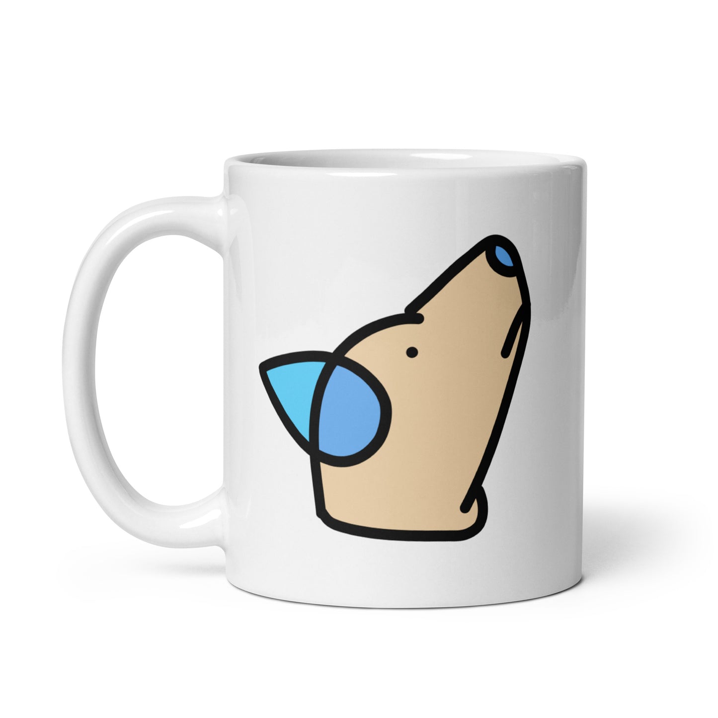 Pop-Art German Shep v2, with Custom Name, Coffee Mug