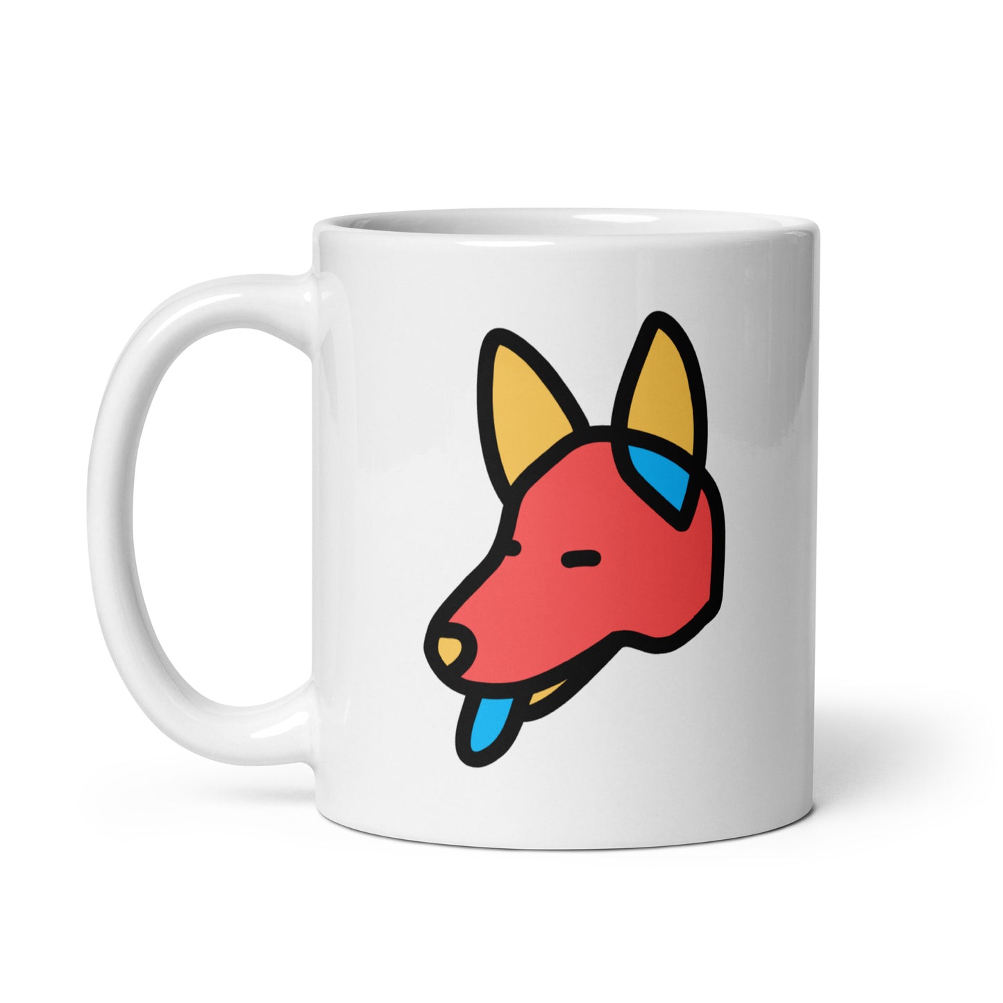 Pop-Art German Shep v1, with Custom Name, Coffee Mug
